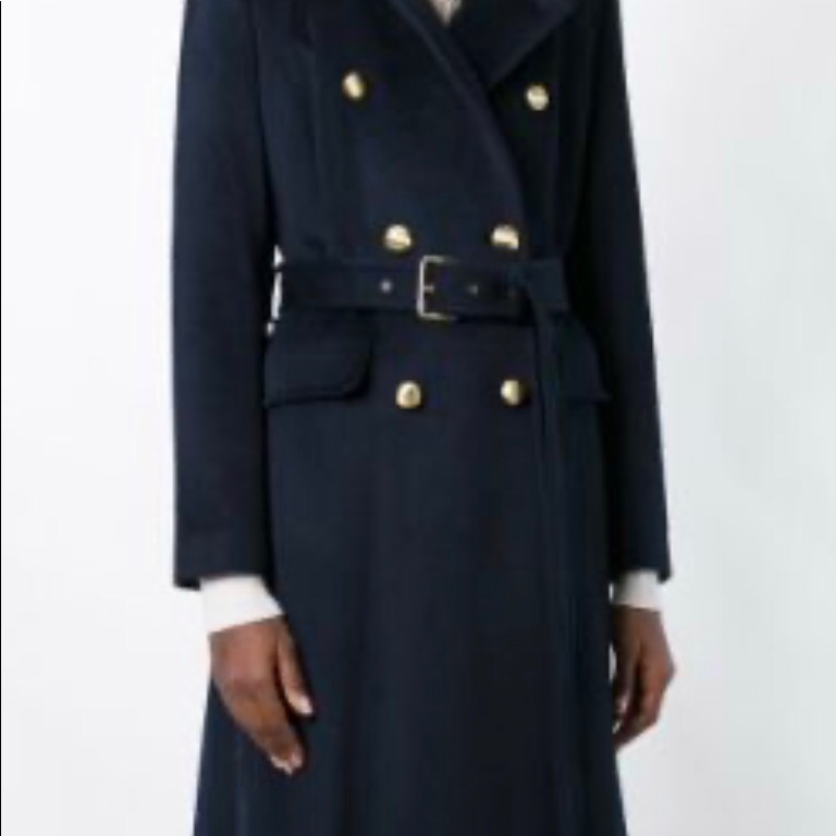 Michael Kors Military Wool Peacoat